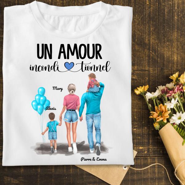 La famille… Est un amour inconditionnel - Personnes et noms personnalisés