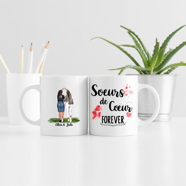 Soeurs de Coeur - Tasse personnalisée