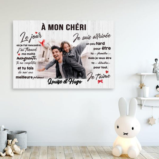 À Mon Chéri (Ma Chérie) - Photos et Noms Personnalisables