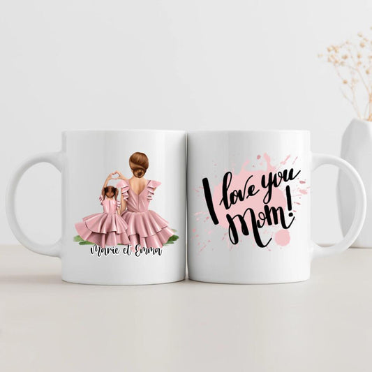 Love you MOM - Tasse personnalisée