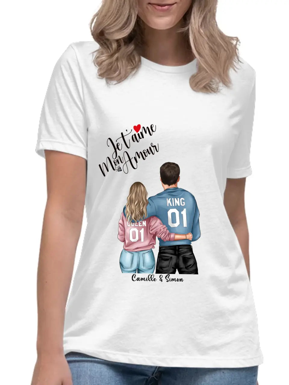 Je t'aime Mon Amour - Couple - Tshirt, Sweat ou Débardeur