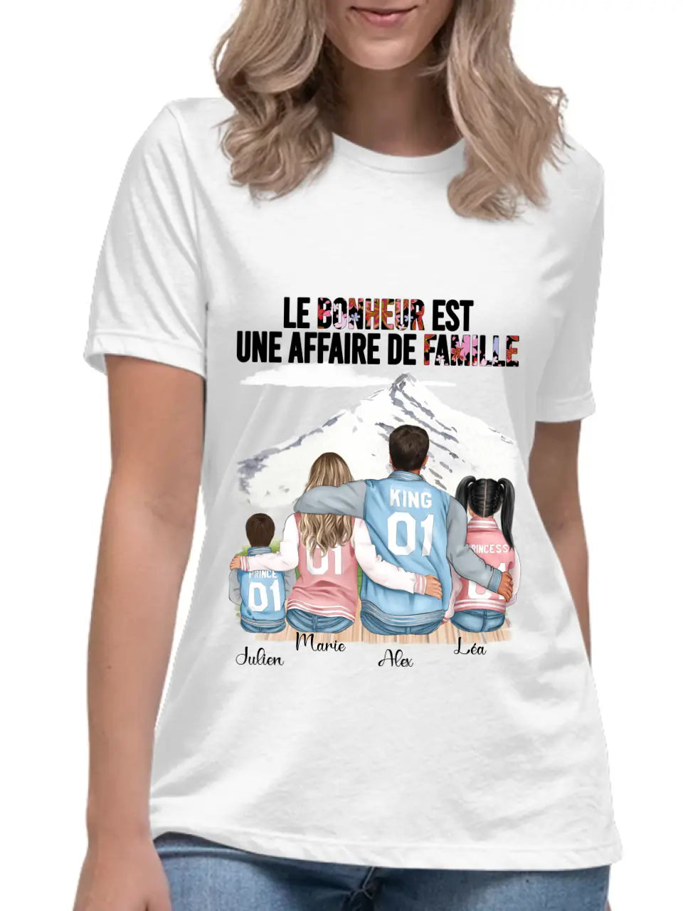 Le Bonheur Est Une Affaire de Famille - T-shirt ou Sweat