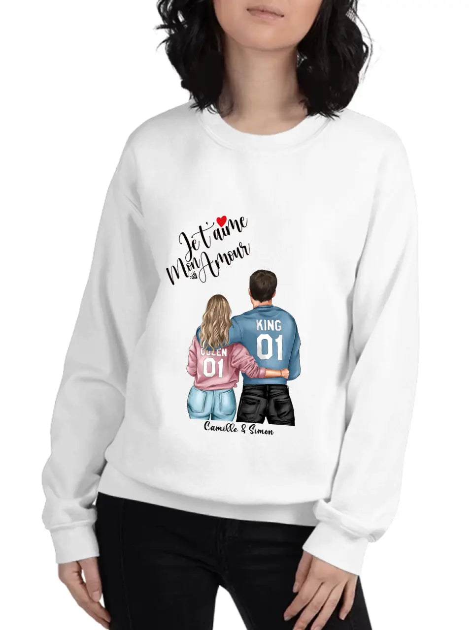 Je t'aime Mon Amour - Couple - Tshirt, Sweat ou Débardeur