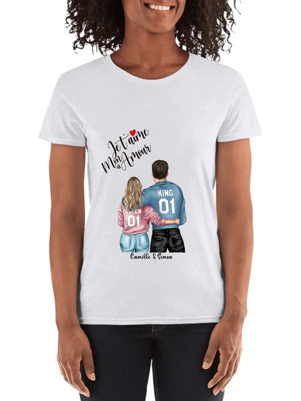 Je t'aime Mon Amour - Couple - Tshirt, Sweat ou Débardeur