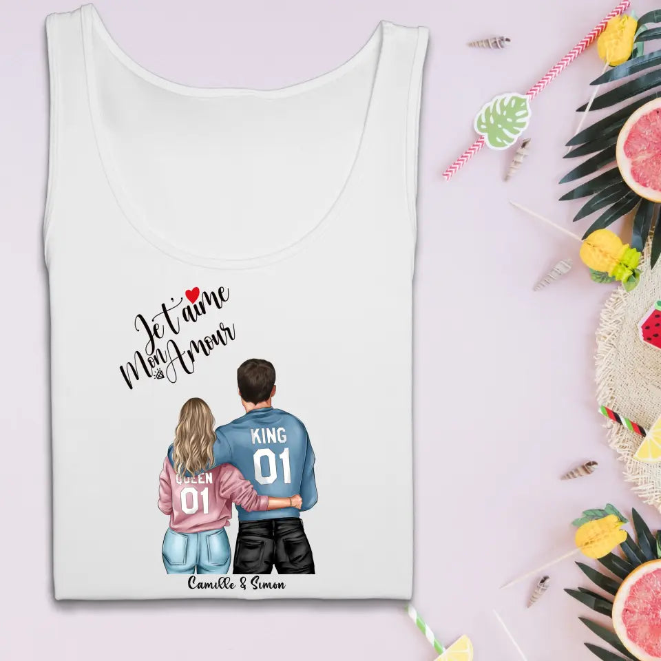 Je t'aime Mon Amour - Couple - Tshirt, Sweat ou Débardeur