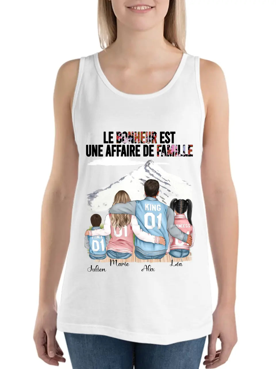 Le Bonheur Est Une Affaire de Famille - T-shirt ou Sweat