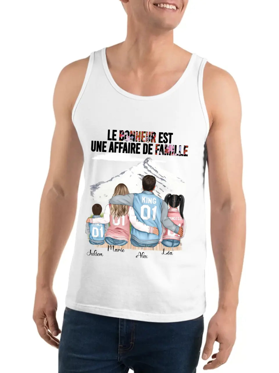 Le Bonheur Est Une Affaire de Famille - T-shirt ou Sweat