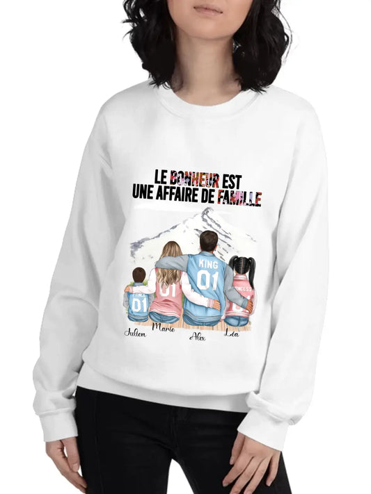 Le Bonheur Est Une Affaire de Famille - T-shirt ou Sweat