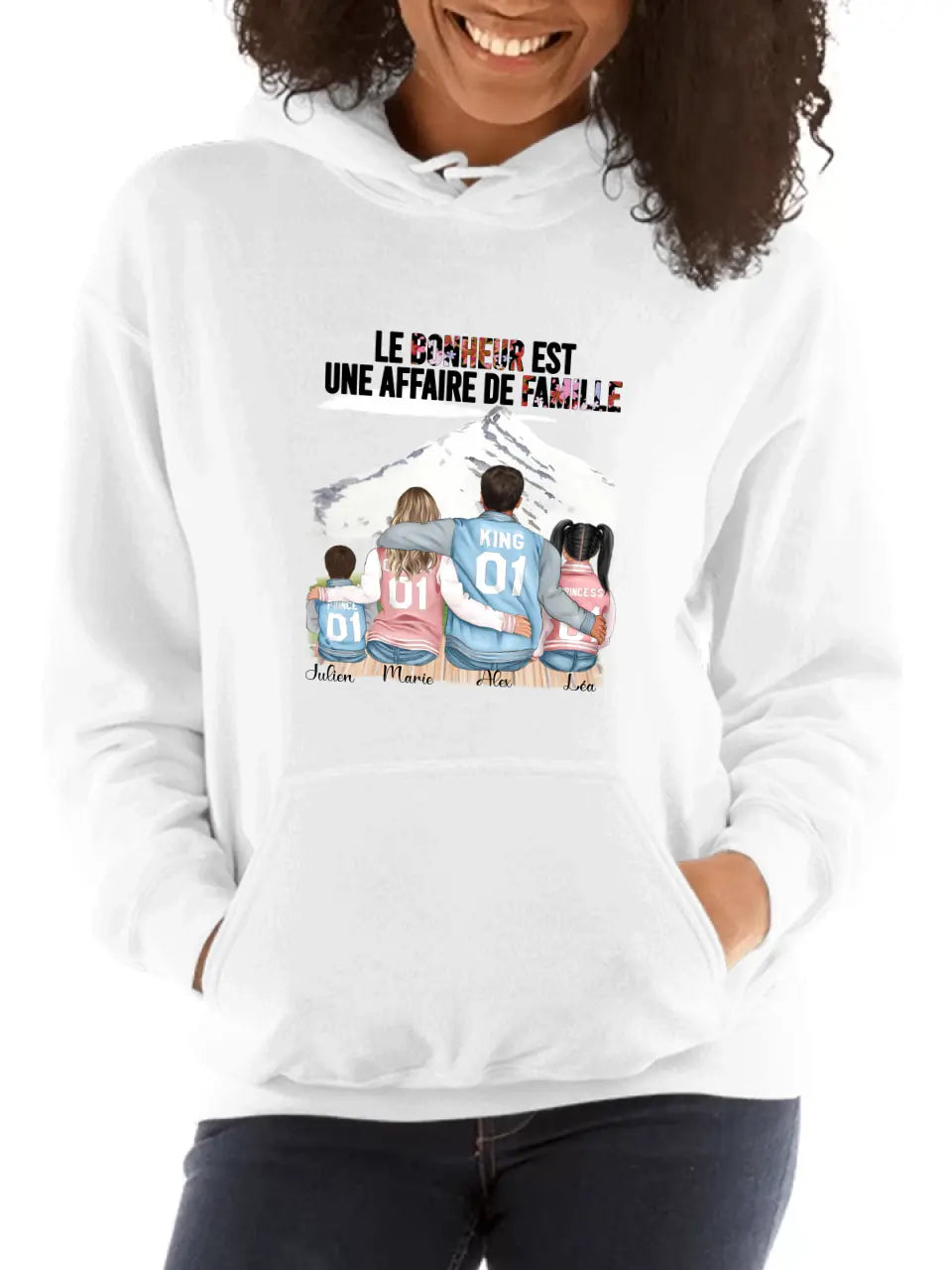 Le Bonheur Est Une Affaire de Famille - T-shirt ou Sweat