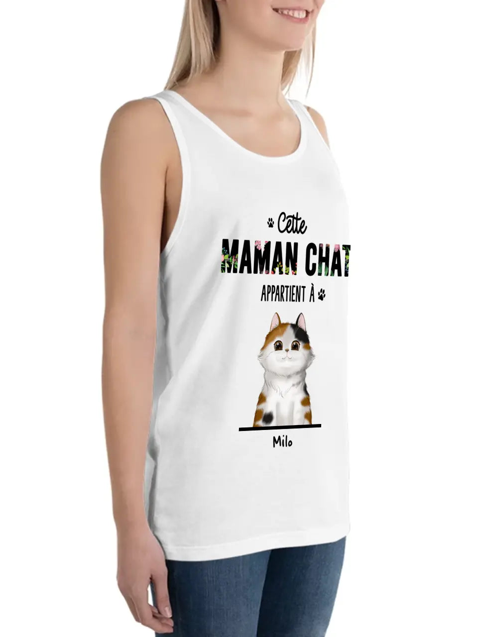 Maman ou Papa Chat - Noms Personnalisés - Jusqu'à 3 Chats