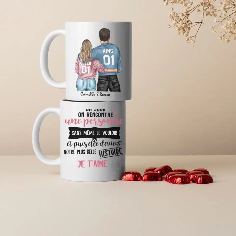 Je t'aime mon amour - Mug personnalisé