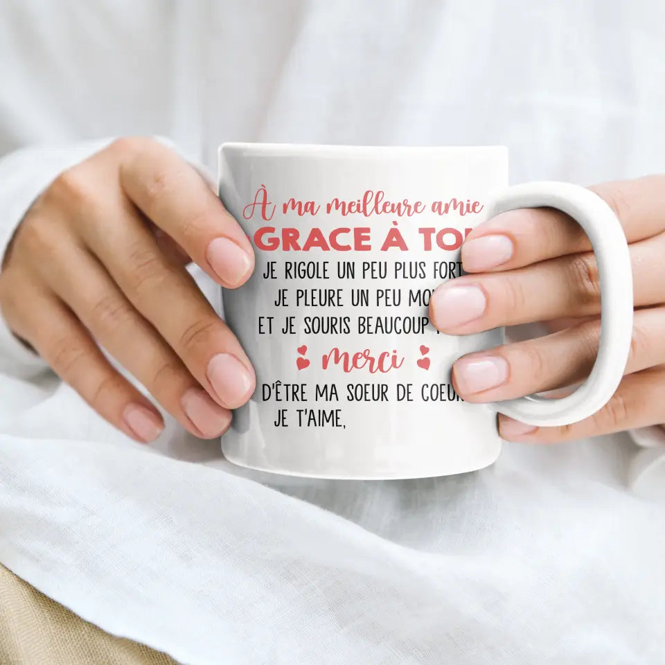 À ma meilleure amie - Tasse personnalisée