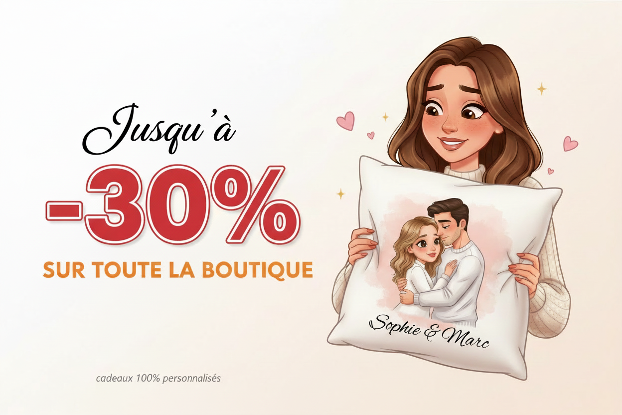Cadeaux personnalisés -30%