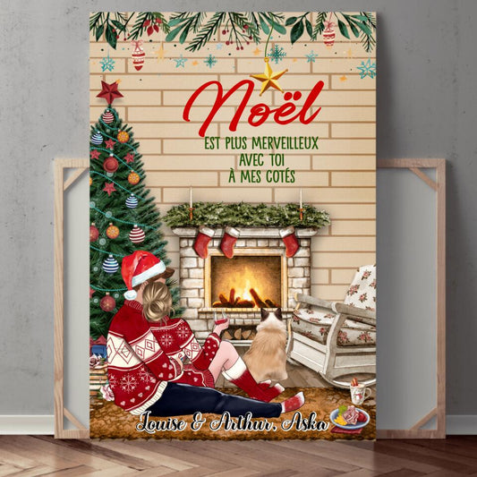 Tableau - Noël est plus merveilleux avec toi - Personnalisé